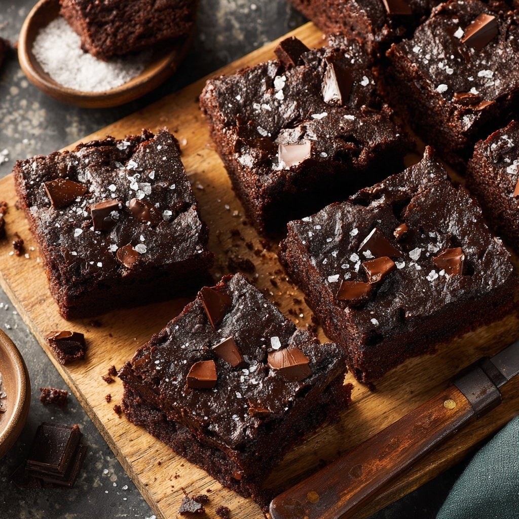 Chewy Brownies Using Sourdough Starter