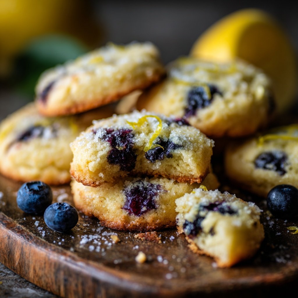 Spring Lemon Blueberry Cookies