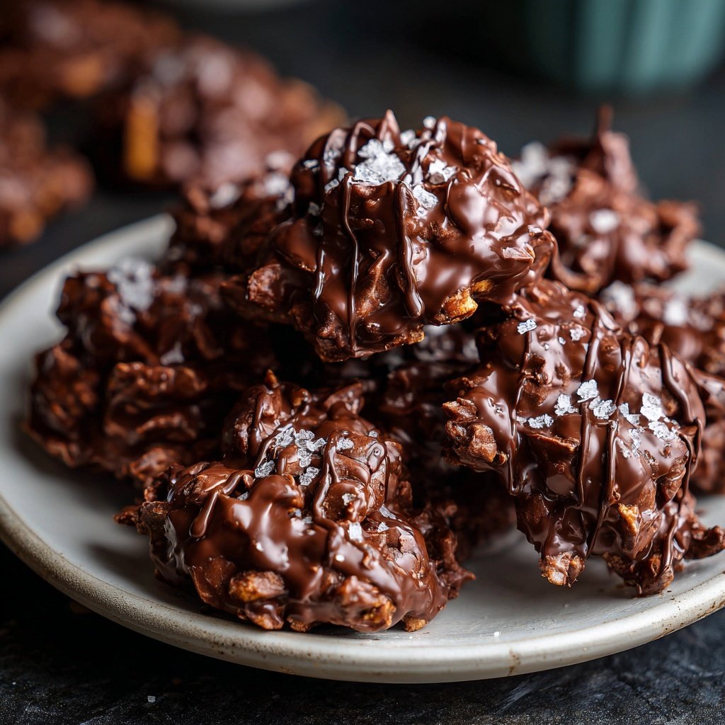 Super Bowl Desserts Chocolate Peanut Clusters