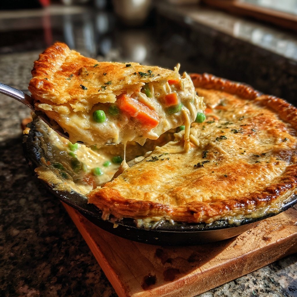 Chicken Pot Pie With Flaky Crust