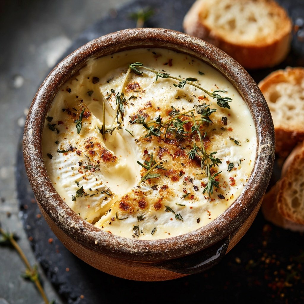 Fondue with Camembert and Thyme