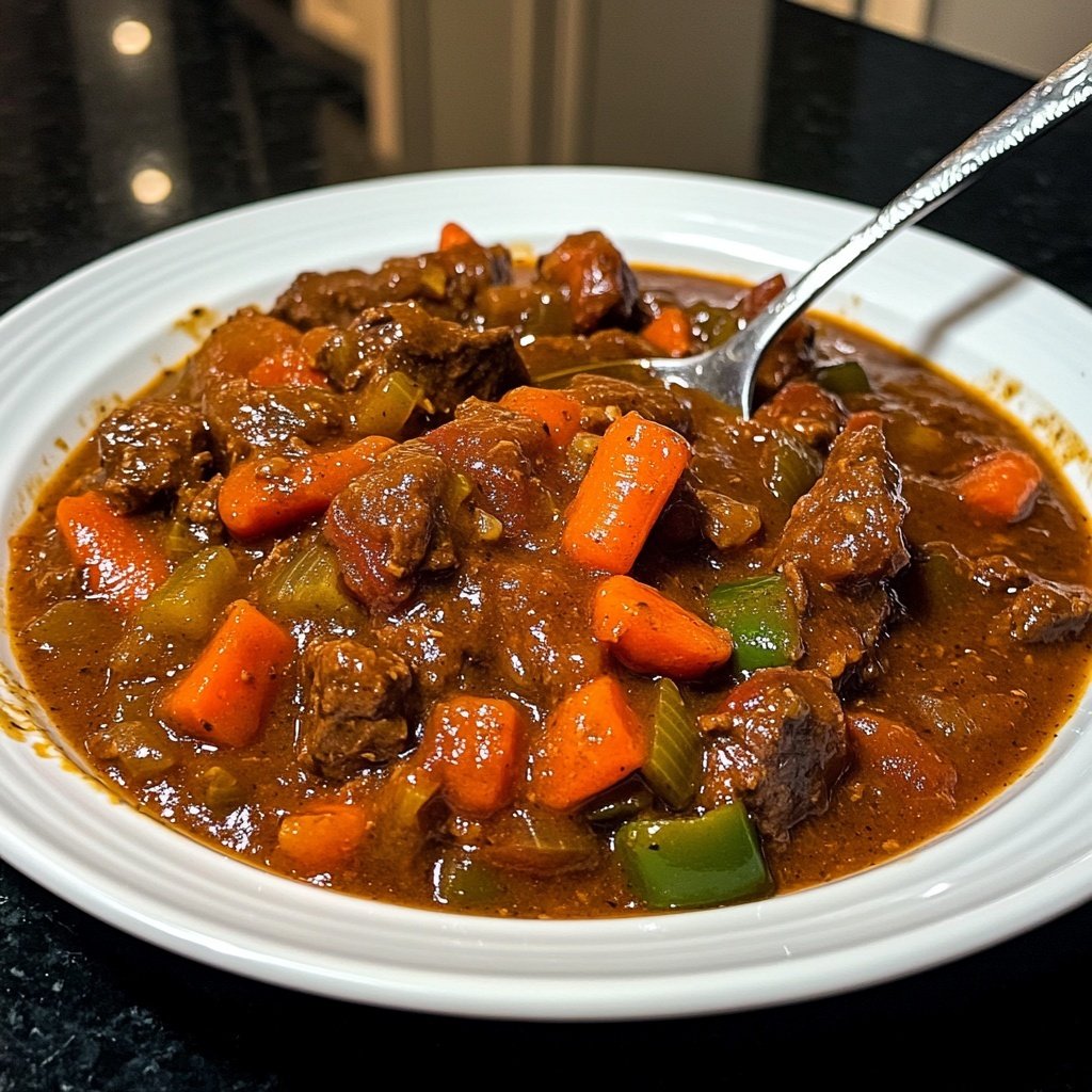 Jamaican Beef Stew With Rice