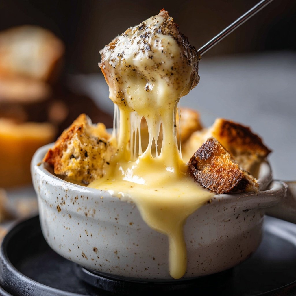 Fondue with Nutmeg and White Wine